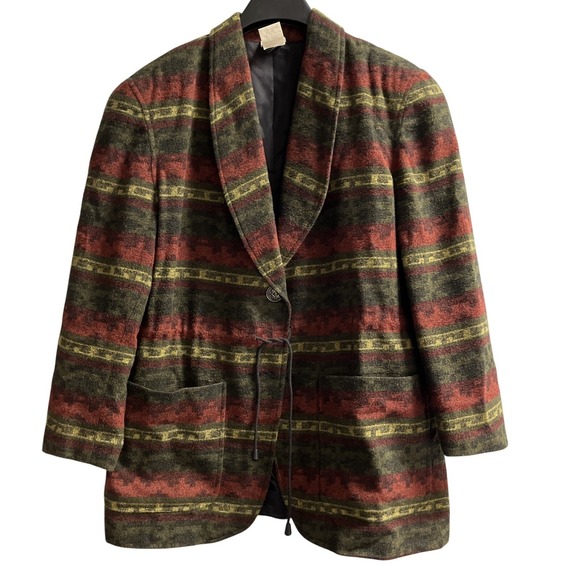 Gantos Jackets & Blazers - Vintage Gantos Southwestern Blazer Wool Blend Size M Aztec Western Blazer Tribal